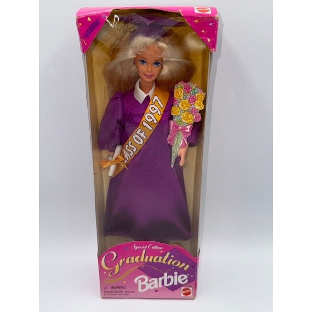 1997 Graduation Barbie Special Edition Mattel 16487 Purple Gown Class of 1997‎
